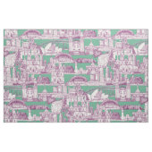 Australia toile de jouy purple peppermint stoff (Fat Quarter (45,7 x 55,9 cm))