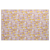 Australia toile de jouy purple yellow stoff (Yard (91,4 cm))