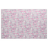 Australia toile de jouy violet pastel magenta stoff (Yard (91,4 cm))