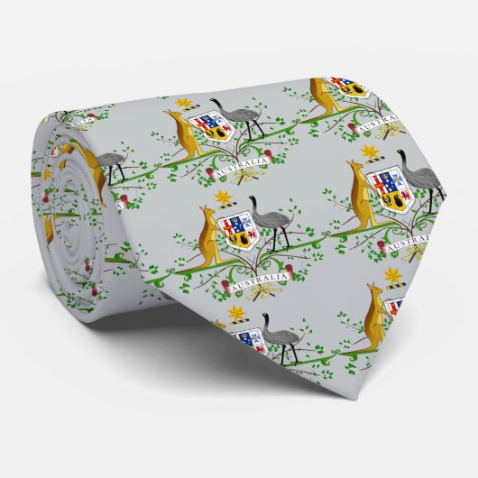 Australia-Wappen Krawatte (Gerollt)