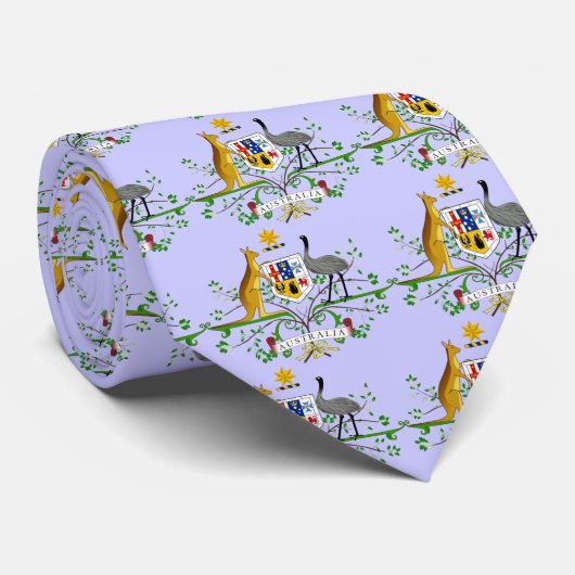 Australia-Wappen Krawatte (Gerollt)