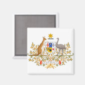 Australia-Wappen Magnet (Vorderseite/Rückseite)