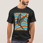 Australian Aborginial Artwork  Bird of Paradise T-Shirt (Vorderseite)