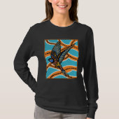 Australian Aborginial Artwork  Bird of Paradise T-Shirt (Vorderseite)