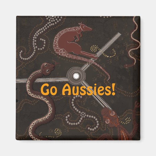 Australian Aboriginal Art Gift Magnet (Vorne)