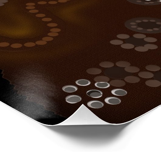 Australian Aboriginal Art Gift Poster (Ecke)