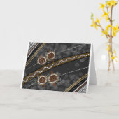 Australian Aboriginal Art - Lost Tribes Karte (Gelbe Blume)