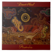 Australian Aboriginal Desert Animals 6' Art Tile Fliese (Vorderseite)