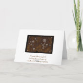 Australian Aboriginal Desert Art Card Karte (Rückseite)