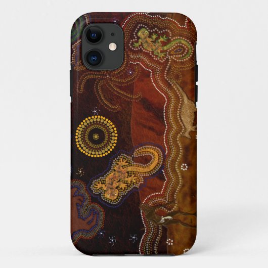 Australian Aboriginal Dreamtime Wüste Art Case-Mate iPhone Hülle (Rückseite)