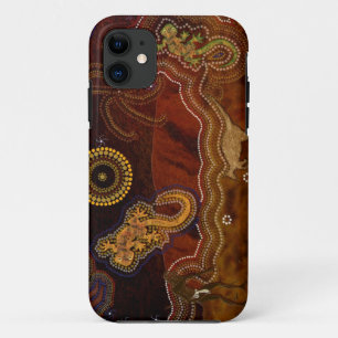 Australian Aboriginal Dreamtime Wüste Art iPhone 11 Hülle