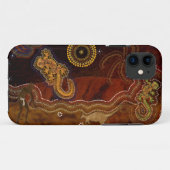 Australian Aboriginal Dreamtime Wüste Art Case-Mate iPhone Hülle (Rückseite (Horizontal))