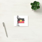 Australian Aboriginal Flag And Aborigin Post-it Klebezettel (Büro)