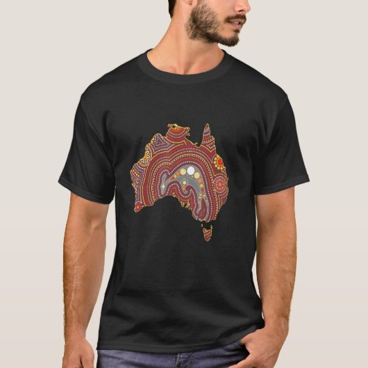 Australian Aboriginal Indegineous Aussie T-Shirt (Vorderseite)