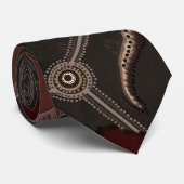 Australian Aboriginal Style Art Krawatte (Gerollt)
