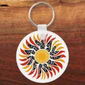 Australian Aboriginal Sunshine Art Schlüsselanhänger (Vorderseite)