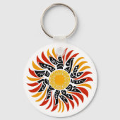 Australian Aboriginal Sunshine Art Schlüsselanhänger (Rückseite)