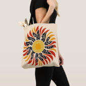 Australian Aboriginal Sunshine Art Tasche (Von Nahem)