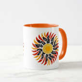 Australian Aboriginal Sunshine Art Tasse (VorderseiteRechts)