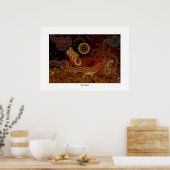 Australian Aboriginal Wüste Heart Poster (Küche)