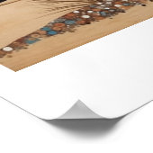 Australian Aborigine-thematied Sunset on a Lake Poster (Ecke)