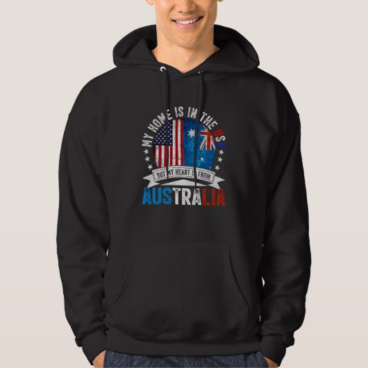 Australian American Patriot Heart is from Australi Hoodie (Vorderseite)