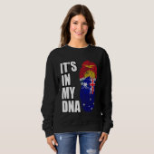 Australian And Kiribati Mix DNA Heritage Flag Sweatshirt (Vorne ganz)