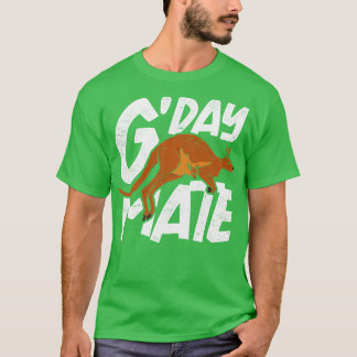 Australian Animal Backpacker Marsupial Kangaroo T-Shirt