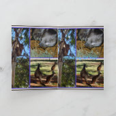 Australian Animal Collage, Birthday Greeting Card Karte (Innenseite)
