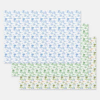 Australian Animal Toile Geschenkpapier Set
