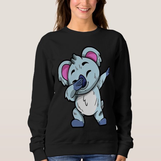 Australian Animals Cute Dabbing Koala Bear Sweatshirt (Vorderseite)