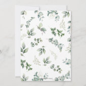 Australian Animals Greenerity Wood Boy Baby Shower Einladung (Rückseite)