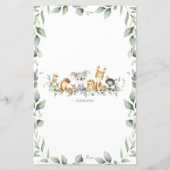 Australian Animals Greenery Baby Word Scramble (Rückseite)