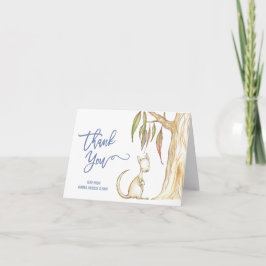 Australian Animals Kangaroo Baby Showroom Vielen D Dankeskarte