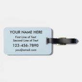 Australian At Heart Luggage Tag Template, Aus Gepäckanhänger (Rückseite horizontal)