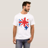 Australian. Australian flag & Australian map. T-Shirt (Vorne ganz)