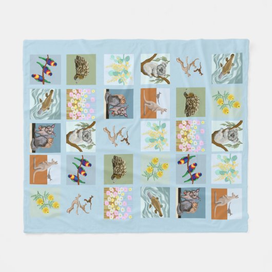 Australian Baby Blanket Fleecedecke (Vorderseite (Horizontal))