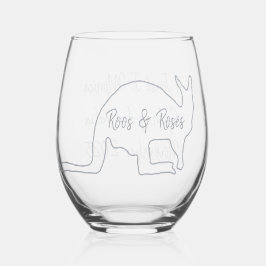 Australian Bachelorette Party Stemless Wine Glass Weinglas Ohne Stiel