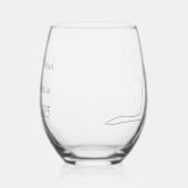 Australian Bachelorette Party Stemless Wine Glass Weinglas Ohne Stiel (Rechts)