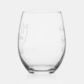 Australian Bachelorette Party Stemless Wine Glass Weinglas Ohne Stiel (Links)