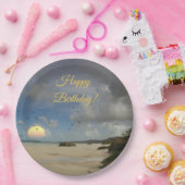 Australian Beach Happy Birthday Pappteller (Party)