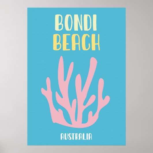 Australian Beach Poster - Mid-Century Modern Coast (Vorne)