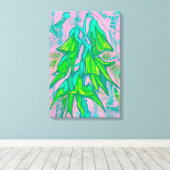 Australian Bird Blume, Tropical Floral Malerei Leinwanddruck (Insitu (Holzboden))