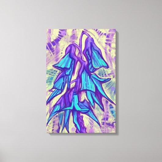 Australian Bird Blume, tropisches Türkis Leinwanddruck (Vorderseite)