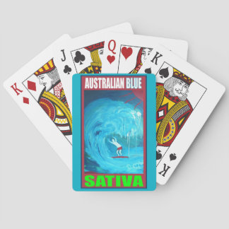 AUSTRALIAN BLAUE SATIVA SPIELKARTEN