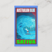 AUSTRALIAN BLAUE SATIVA VISITENKARTE (Rückseite)