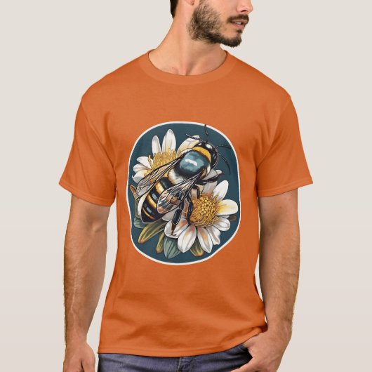 Australian Blue Banded Bee A Unique Native Species T-Shirt (Vorderseite)