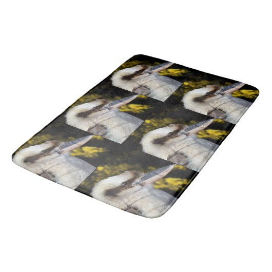 Australian Blue Winged Kookaburra, Badematte (Schrägansicht)