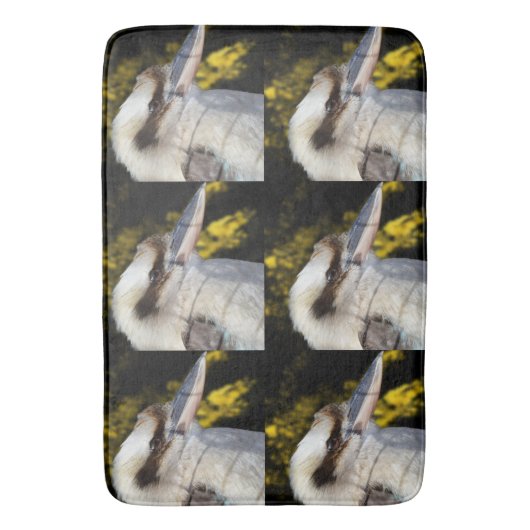 Australian Blue Winged Kookaburra, Badematte (Vorderseite Vertikal)