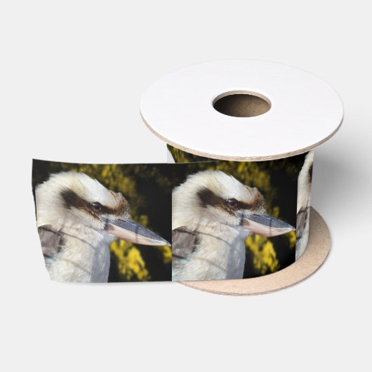 Australian Blue Winged Kookaburra, Satinband (Spule)